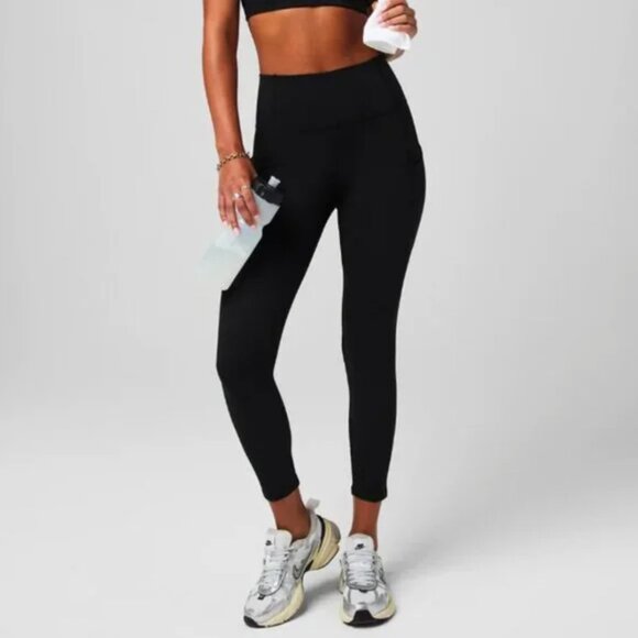 Fabletics | Black Oasis PureLuxe High-Waisted 7/8 Legging | Size XL - Picture 1 of 7